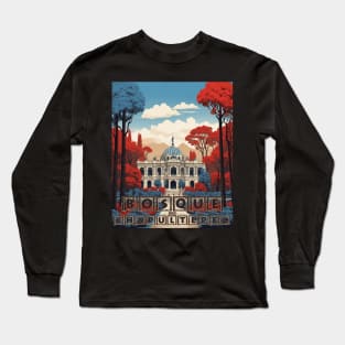 Bosque de Chapultepec Mexico Vintage Poster Tourism Long Sleeve T-Shirt